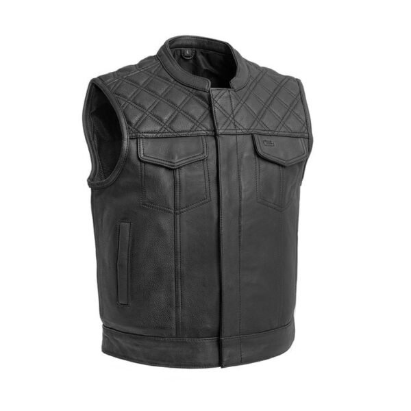 Upside Club Style Leather Vest for Men – Sleek, Functional, and Durable
